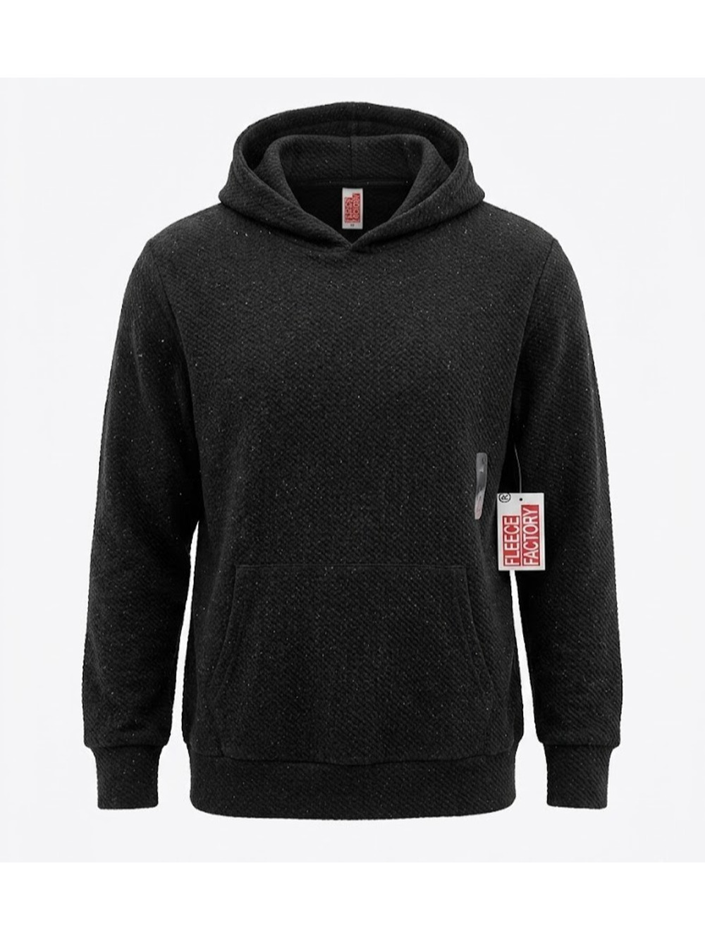 Fleece Factory Women’s Black Hooded Sweatshirt Pullover Hoodie NWT Size M